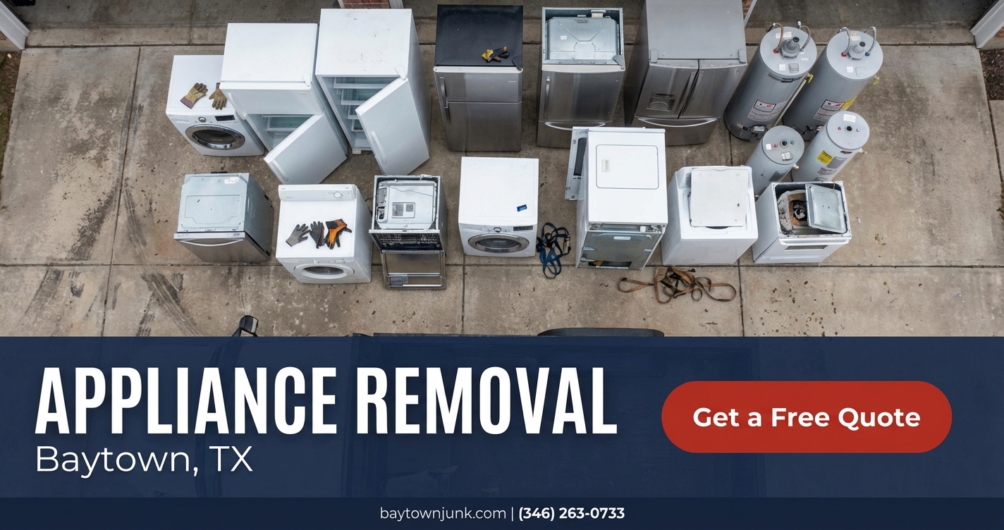 Appliance Removal in Baytown, TX - Fridges, Washers, Dryers Hauled