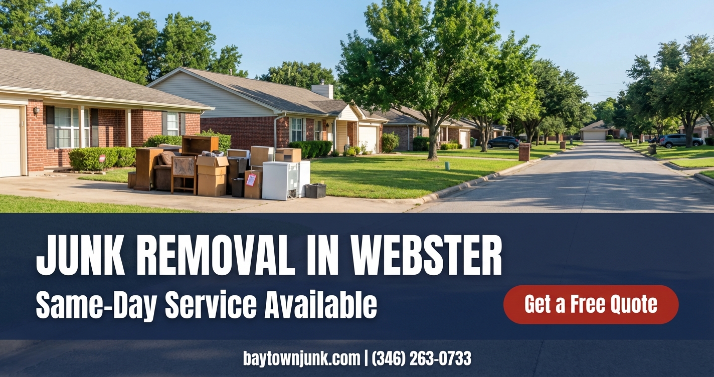 Junk Removal in Webster, TX - Residential & Commercial Service
