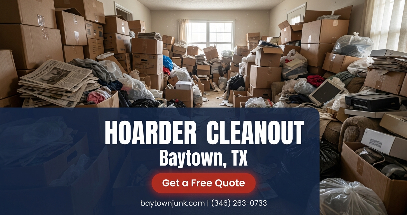 Compassionate and discreet hoarder cleanout services in Baytown with respectful restoration