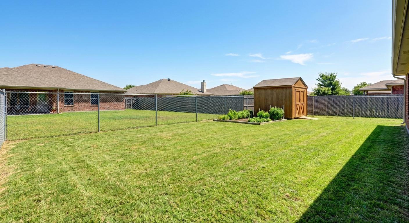 Clean backyard after removal