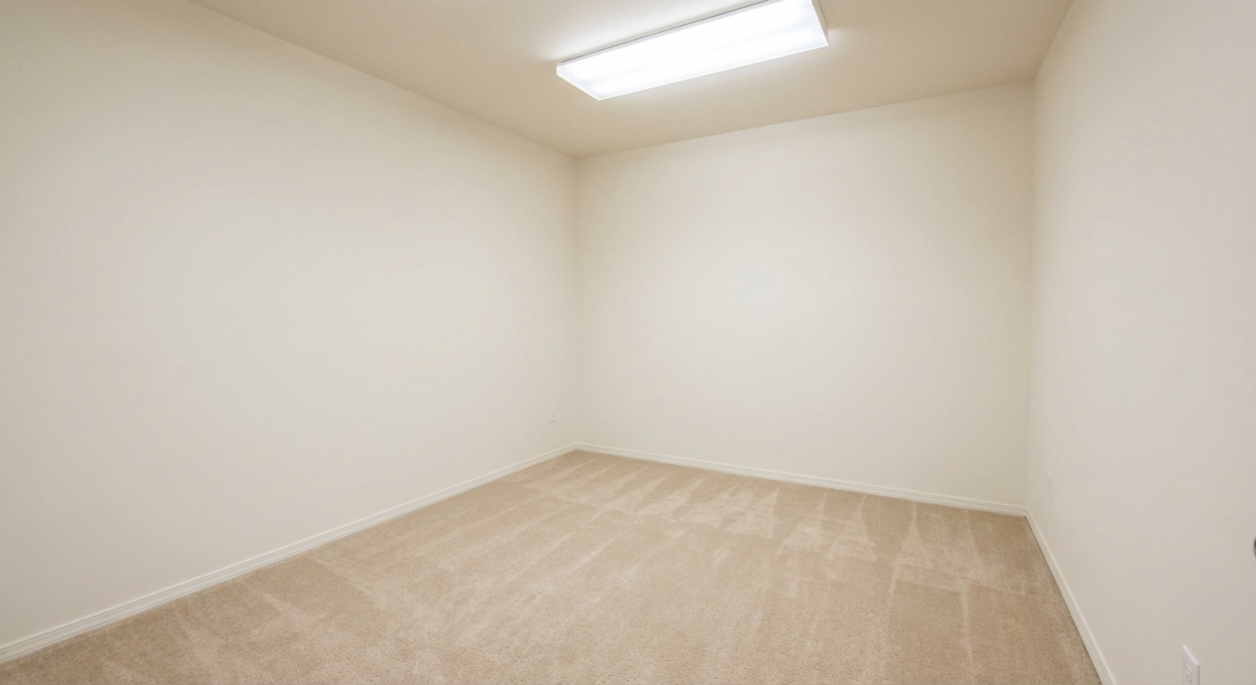 Clean empty office after junk removal cleanout