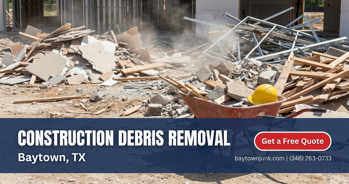 Construction Debris Removal in Baytown, TX - Quick, Affordable, Professional