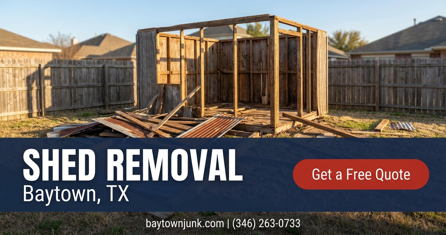 Shed Removal in Baytown, TX - Fast, Affordable, Eco-Friendly